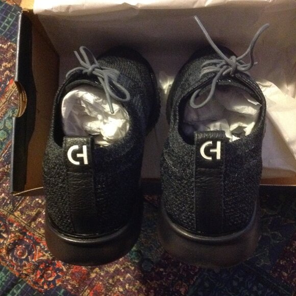 Cole Haan Men's ZeroGrand Black Stitchlite Oxford Shoes - 11.5M - New in Box - Picture 4 of 9